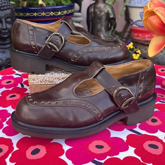 Dr. Martens Brown Leather Flats - Picture 9 of 16